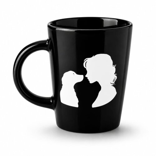 Caneca Cerâmica Mãe de Pet com Vinil | Mãe de Pet | Caneca Personalizada