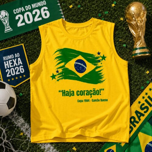 Camiseta Regata Feminina Brasil Frases de Outras Copas – Torcid