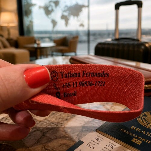 Tag de Mala Personalizada com Nome | Identificador de Bagagem par