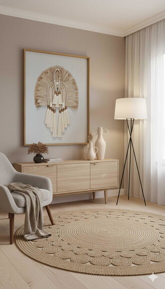 Cocar Decorativo em Macramê e Penas Boho Chic Arte de Pare