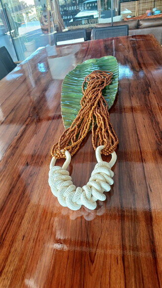 Colar de Mesa em Macrame