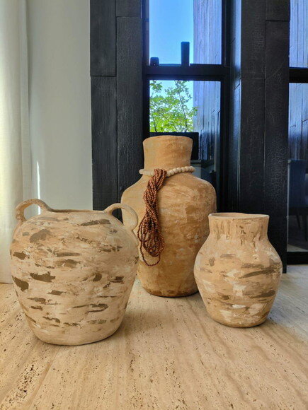 Kit de Vaso Decorativo Organico Rústico