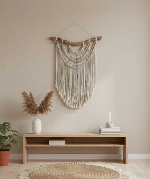 Painel Decorativo em Macrame