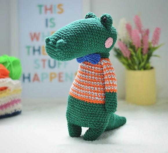 Jacaré Amigurumi