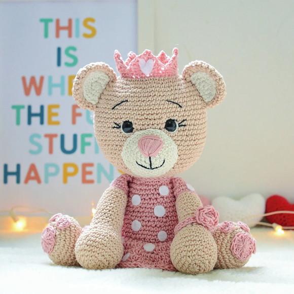 Ursa Realeza Amigurumi