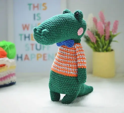 Jacaré Amigurumi