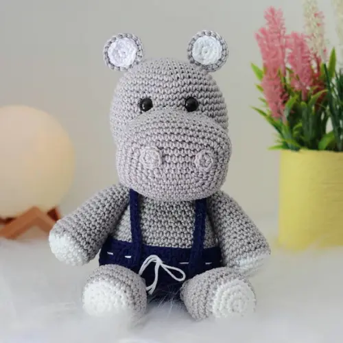 Hipopótamo Amigurumi