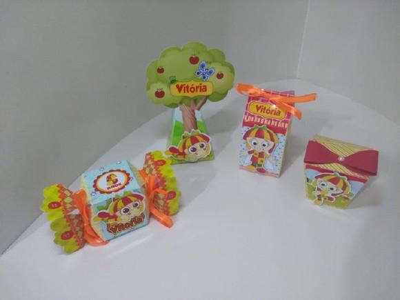 40 Caixinhas 3d Personalizadas Sitio do Pica Pau