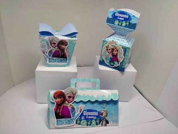 40 Caixinhas Frozen 3d