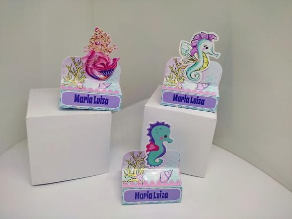 40 Caixinhas Personalizadas Barbie Sereia