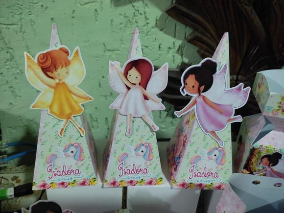 40 Personalizados 3d - Fadinhas Encantadas