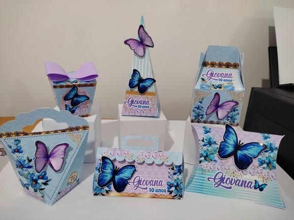 40 Personalizados 3d Jardim das Borboletas