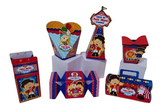40 Personalizados Circo Menino