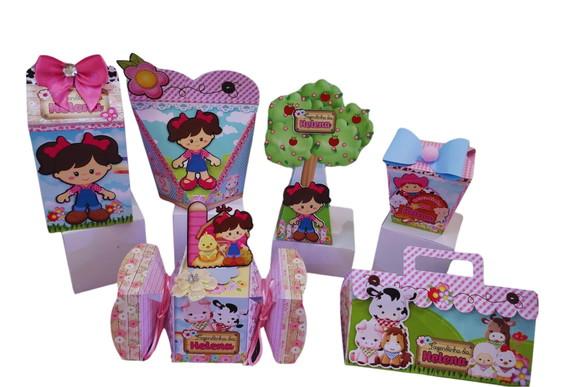 40 Personalizados da Fazendinha de Menina