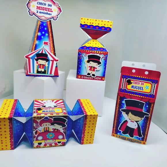 40 Personalizados Circo Menino