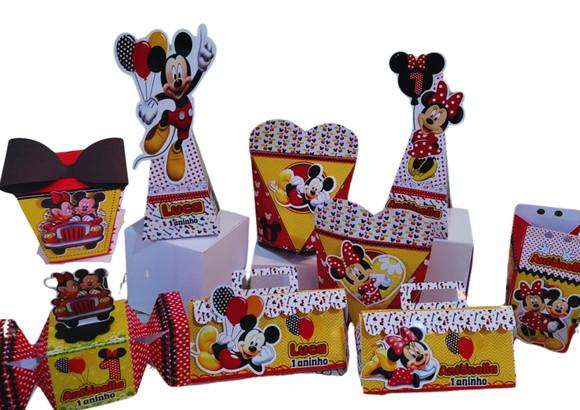 40 Personalizados Mickey e Minnie