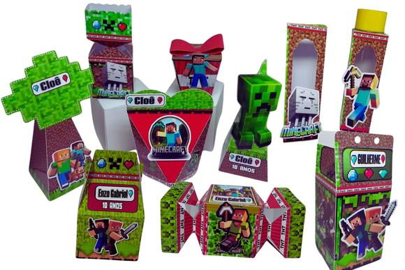 40 Personalizados Tema Minecraft