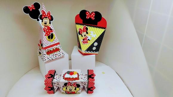 40 Personalizados Minnie Vermelha
