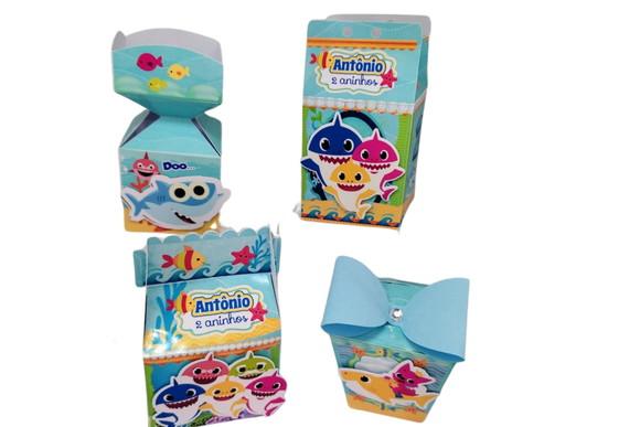 50 Caixinhas 3d Baby Shark