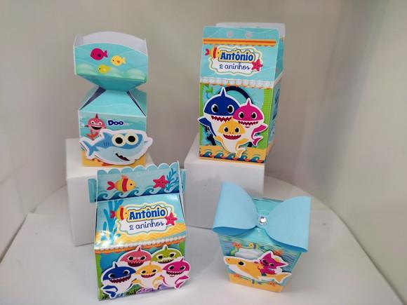 50 Caixinhas 3d Baby Shark
