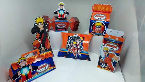 40 Caixinhas 3d Personalizadas Naruto