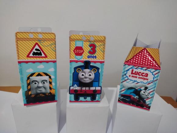 40 caixinhas 3d personalizadas Thomas e seus amigos