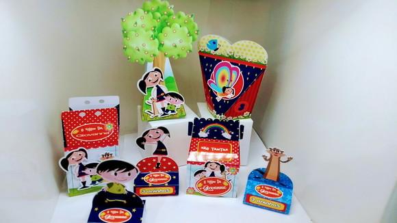 40 Caixinhas 3d Personalizadas Show da Luna