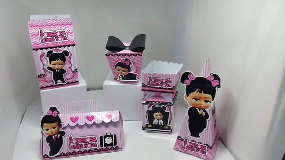 40 Caixinhas 3d Poderosa Chefinha