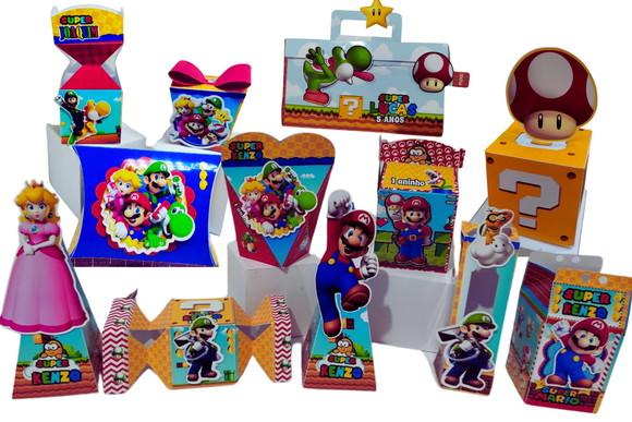 40 Caixinhas 3d Super Mário