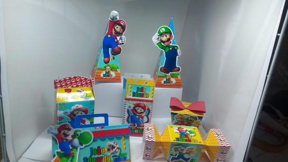 40 Caixinhas 3d Super Mário