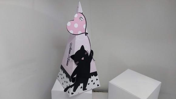 50 Caixinhas Personalizadas Gatinha