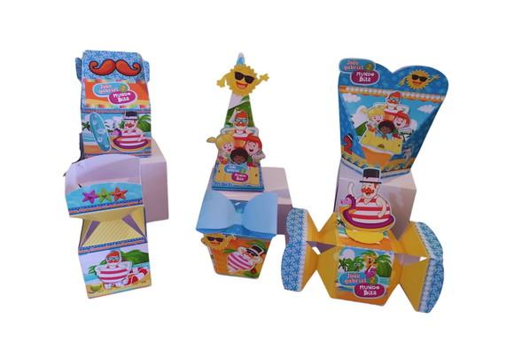 50 Caixinhas Personalizadas Mundo Bita Fundo do Mar