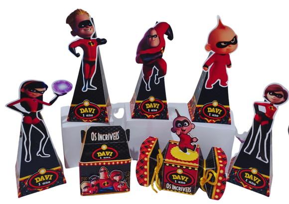 50 Caixinhas Personalizadas os Incríveis