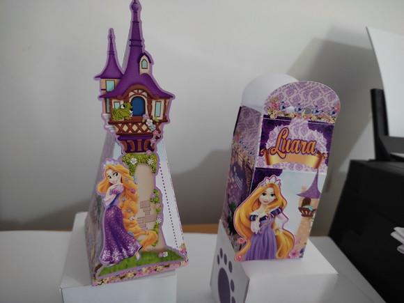 50 Caixinhas Personalizadas Rapunzel