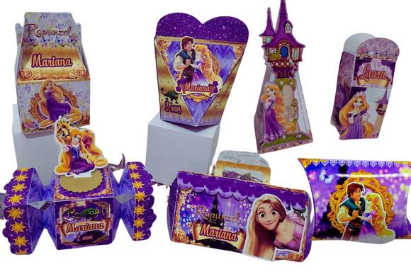 50 Caixinhas Personalizadas Rapunzel