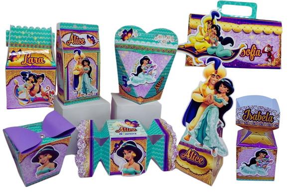 50 Personalizados 3d Jasmine e Aladim