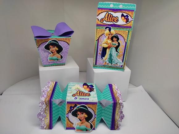 50 Personalizados 3d Jasmine e Aladim