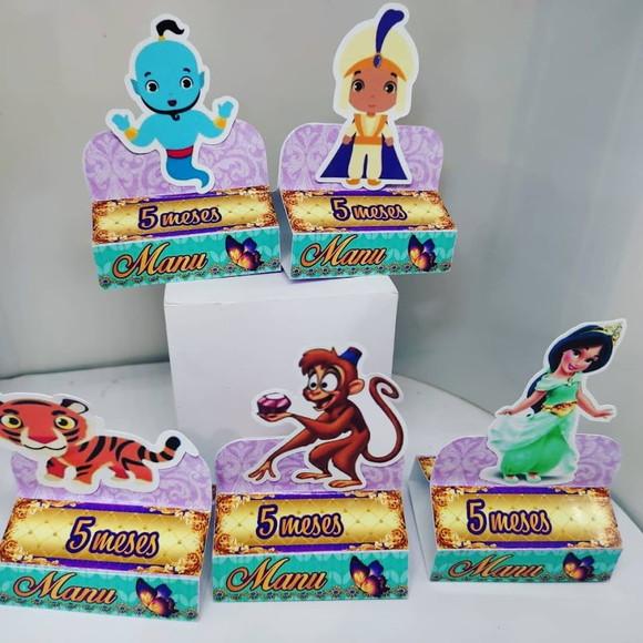 50 Personalizados 3d Jasmine e Aladim