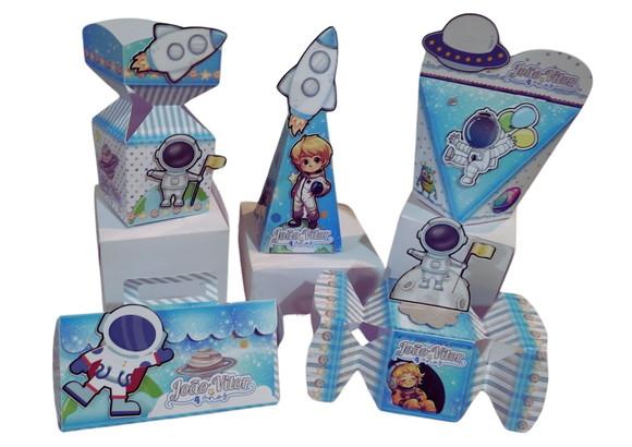 50 Personalizados Astronauta ou Espaço 3d