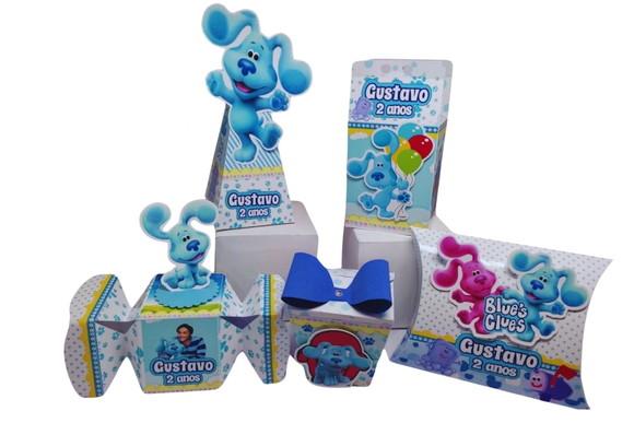 40 Personalizados Pistas de Blue Menina