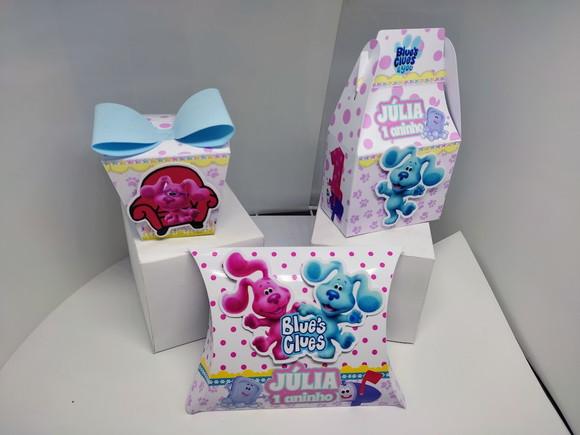 40 Personalizados Pistas de Blue Menina