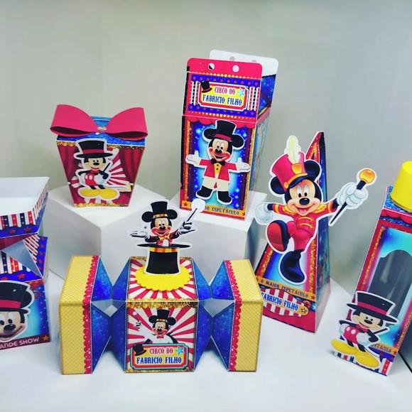 Caixinhas Mickey Circo - 40 Unidades
