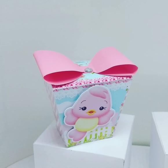 Kit 40 Caixinhas 3d Personalizadas Jardim das Borboletas
