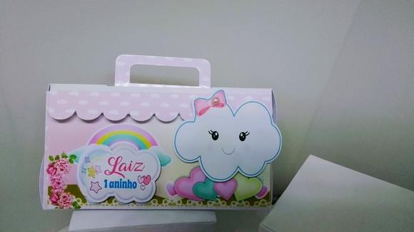 Kit 40 Caixinhas 3d Personalizadas Chuva de Amor