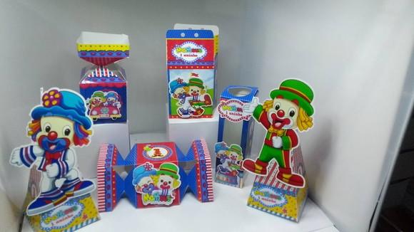 kit 40 caixinhas 3d personalizadas Patati e Patata