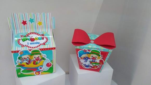 kit 40 caixinhas 3d personalizadas Patati e Patata