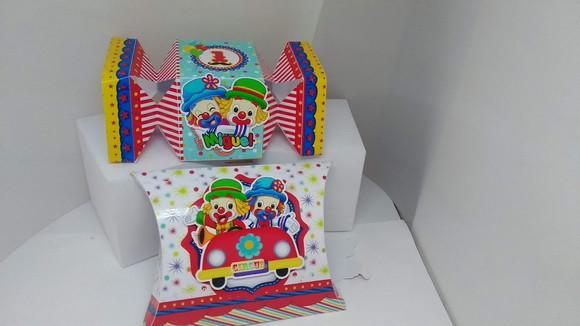 kit 40 caixinhas 3d personalizadas Patati e Patata