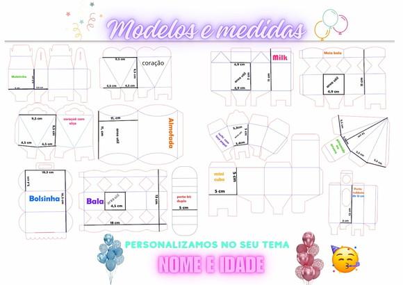 Kit 40 Caixinhas 3d Personalizadas Patrulha Canina