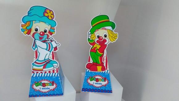 kit 40 caixinhas 3d personalizadas Patati e Patata
