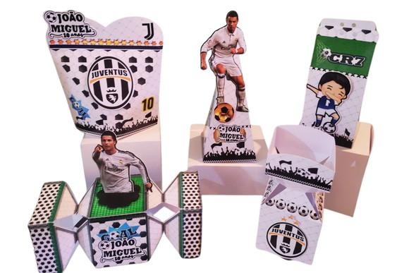 Kit 40 Caixinhas Cr7 Personalizadas